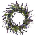 Nearly Natural Lavender Wreath Purple (20")