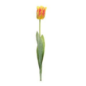 Tulip Stems Set of 6 – Polyester Plastic Yellow Orange – 27" Height Faux Florals By Melrose - 1 of 3