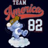 Care Bears Team America Baseball Grumpy Bear T-Shirt - 2 of 3