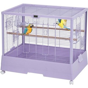 Bird Cage, 28 Inch Large Cage with Removable Tray and Temperature and Humidity Detection,Portable Feeding Parakeet Cage for Travel or Home - 1 of 4
