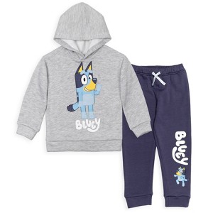Bluey Fleece Pullover Hoodie and Pants Outfit Set Toddler - 1 of 4