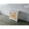Buffet Cabinet with Storage, Rattan Storage Cabinet with 2/4Doors, Accent Sideboard with Sturdy Wood Feet, for Living/Dining Room, Entryway - 4 of 4