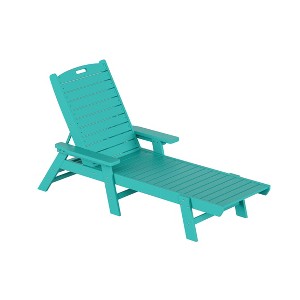 WestinTrends Adirondack Outdoor Chaise Lounge for Patio Garden Poolside - 1 of 2