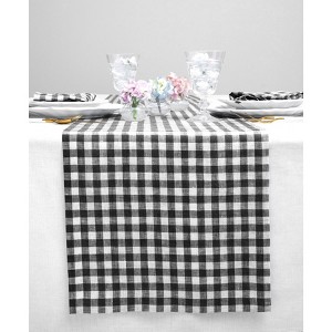 Solino Home Linen Gingham Check Table Runner - 1 of 4
