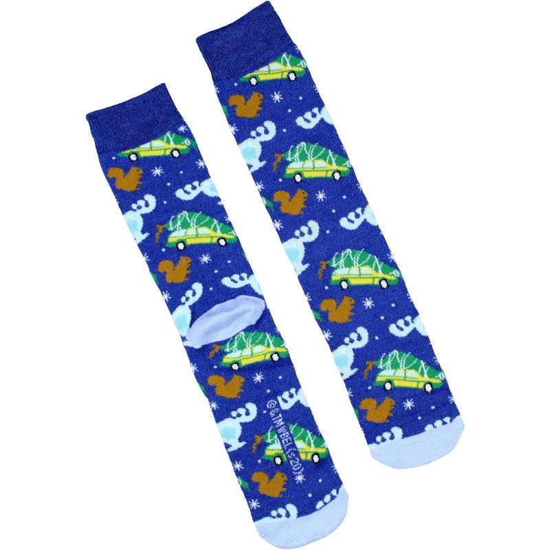 National Lampoon's Christmas Vacation Men's 3 Pack Mid-Calf Adult Crew Socks Multicoloured, 2 of 5