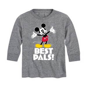 Boys' - Disney - Best Pals Mickey Long Sleeve Graphic T-Shirt - 1 of 4