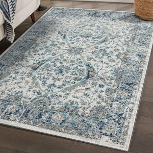 Luxe Weavers Bohemian Floral Indoor Area Rug - 1 of 4