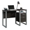 GlasFlength Desks Computer Desk Office Desk Writing Table Desk with Drawers Cabinet for Small Space Home Office, Brown, 45"*17.99"*29.65" - 2 of 4