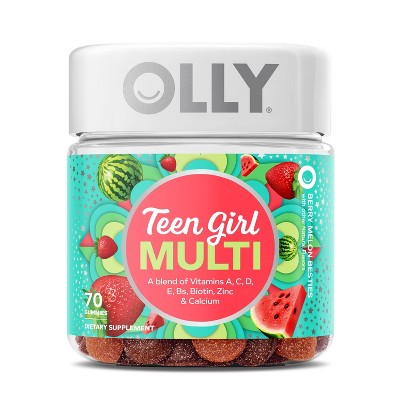 OLLY Teen Girl Multivitamin Gummies - Berry Melon - 70ct