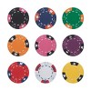 Slickblue 14-Gram Poker Chips 25-Pack, Crown and Dice Mold, Clay Composite Build, Blue/Green/Pink Chips - 2 of 3