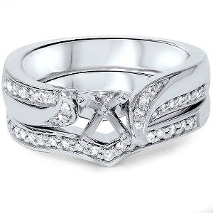 Pompeii3 1/4ct Diamond Engagement Mount Set 14K White Gold - 1 of 4