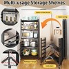 Musment Storage Shelves, 15.35"W x 15.35"D x 62.20"H Closet Organizers and Storage Foldable Metal Shelving Units  for Garage Kitchen - 2 of 4