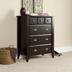 Shoal Creek 4 Drawer Chest with Easy Glide Metal Runners Jamocha Wood - Sauder: Storage Furniture for Bedroom - 1 of 3
