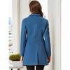 INSPIRE CHIC Women's Notched Lapel Single Breasted Outwear Fall coat - 4 of 4