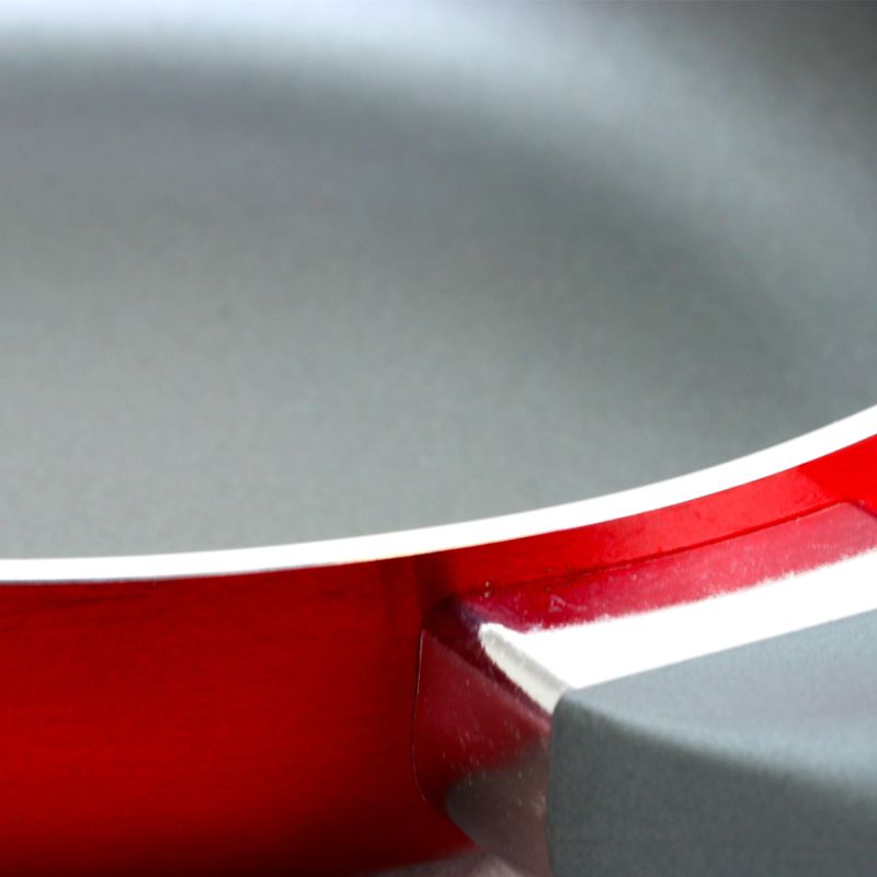 Oster Herscher 8 Inch Aluminum Frying Pan in Red, 2 of 7