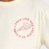Boys' Teenage Mutant Ninja Turtles Short Sleeve Mutant Pizzeria Oversized Front and Back Graphic T-Shirt - Cream - 2 of 4