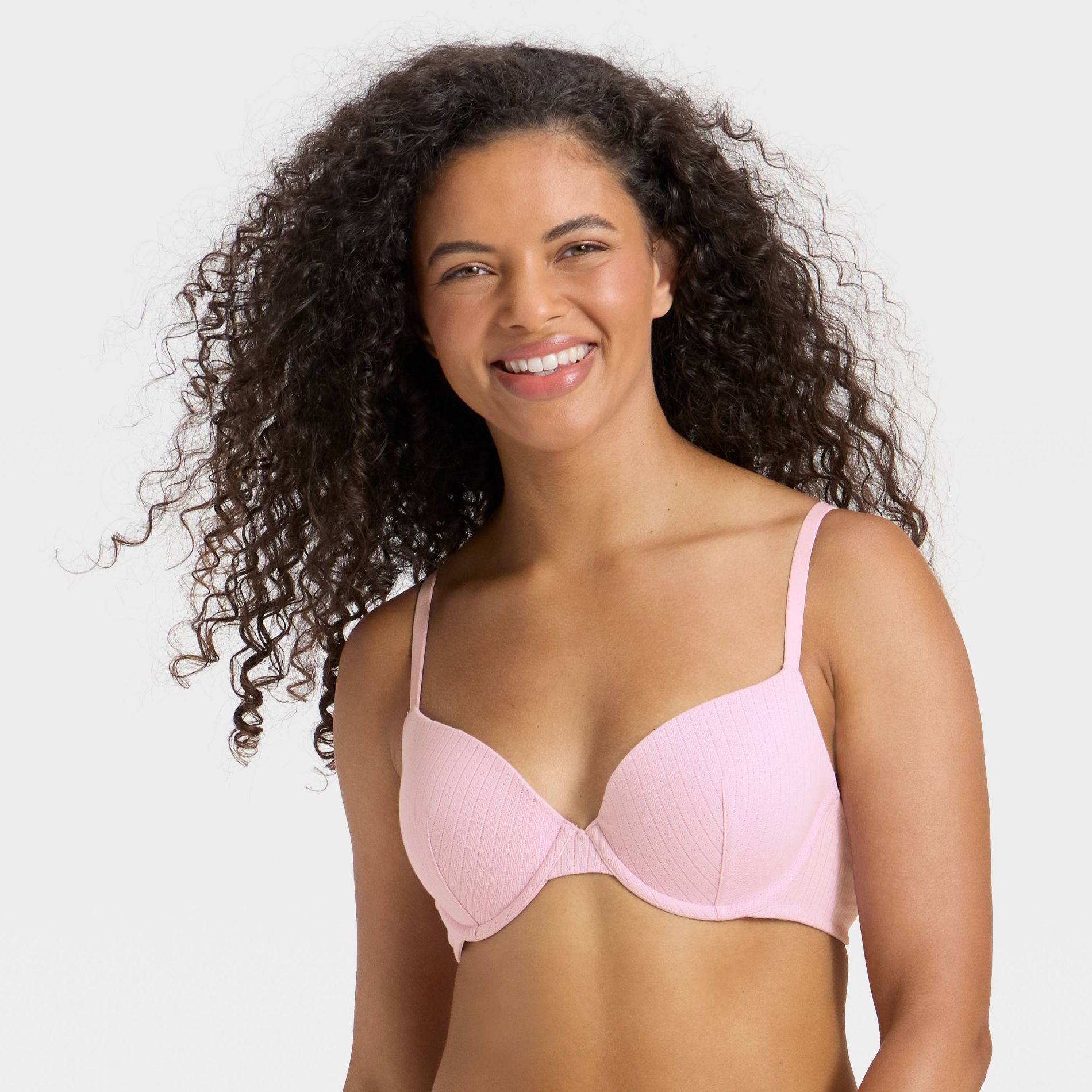 Women's Lightly Lined Pointelle Bra - Wild Fable™ Lilac Purple 38D