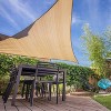 Sun Shade Sail Canopy UV Block – Waterproof Outdoor Shelter for Patio, Deck, Garden - Beige - 10X10x10 - 2 of 4