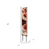 HomeRoots 42" White Orange And Brown Solid Wood Floral Bouquet Garden Stake - 3 of 4