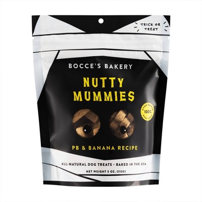 Bocce's Bakery Nutty Mummies Peanut Butter and Banana Dry Dog Treats - 5oz