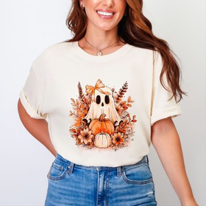 Simply Sage Market Girl Ghost Floral Garment Dyed Tee - 1 of 4
