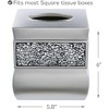 Creative Scents Brushed Nickel Tissue Box Cover Square - 3 of 4