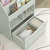 TopComfy Decorative Bookshelf Kids Bookcase Multifunctional Book Shelf Rack with Storage Drawer for Books Playroom, Green, 40.6"*14.6"*6.5" - 3 of 4