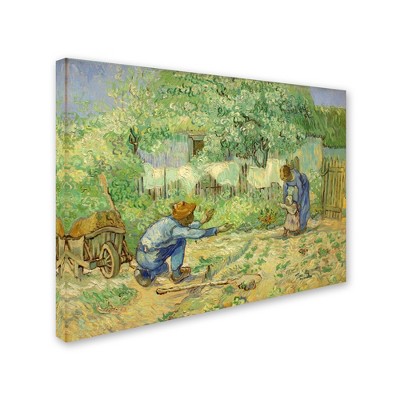 Trademark Fine Art -Vincent van Gogh 'First Steps' Canvas Art