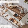 SinCiDo Farmhouse 8 Drawer Bedroom Dresser w/Adjustable Shelf, Thick Plank Design, Wood Closet Dresser for Bedroom, Living Room - 4 of 4