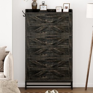 Halitaa Shoe Cabinet, Entry Home Shoe Cabinet, Entrance Balcony Storage Cabinet, Large Capacity Shoe Rack, Grey - 1 of 4