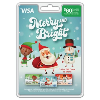 Visa Holiday $60 + $8.50 Fee Gift Card