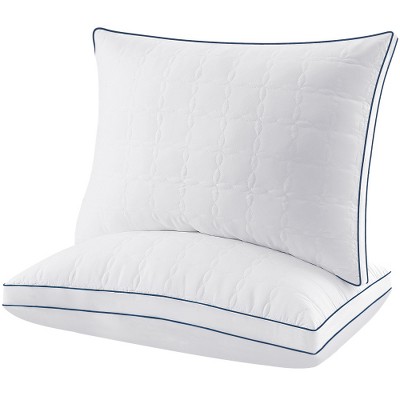 PDTEND 2-Pack Bed Pillows with Soft Down-Alternative Fill, Supportive for All Sleepers, White
