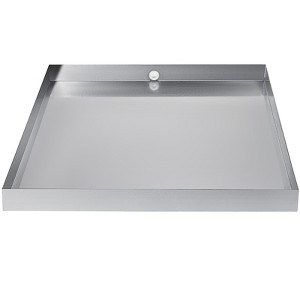 VEVOR 32 x 30 x 2.5 Inch Washing Machine Pan 18 GA Thickness 304 Stainless Steel Heavy Duty Compact Washer Drip Tray, Silver - 1 of 4