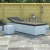 vidaXL Sun Lounger White PE rattan 76.8 in x 23.6 in x 12.2 in - 2 of 4