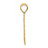 Black Bow Jewelry 14k Yellow Gold Filigree Oval Gemini the Twins Zodiac Pendant, 20mm - 2 of 4