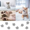 Unique Bargains Metal Bulk Elegant DIY Crafts Jewelry Making Dog Footprints Pendant 120 Pcs - 4 of 4