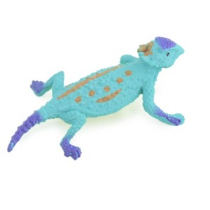 Blue Horned Lizard, Horney Toad, Rubber Reptile, Hand Painted, Educational, Realistic, Model, Replica, Toys, Kids, Gift,   2 Inches.    WR44 B197 - 1 of 4