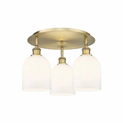 Innovations Lighting Bella 3 - Light Flush Mount in  Brushed Brass