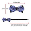 INSPIRE CHIC Men's Diamond Pre-tied Adjustable Neck Tie Fashion Bow Tie for Wedding Party Business - 3 of 4