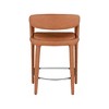 Meridian Furniture,Sylvester Cognac Vegan Leather Stool - 2 of 4