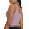 DOMETOUR Yoga Top U-Shaped Back Yoga With Mid-support Sports Bra For Women - 3 of 4