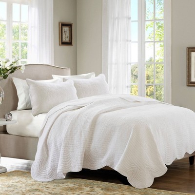 3pc King Genoa Coverlet Set White : Target