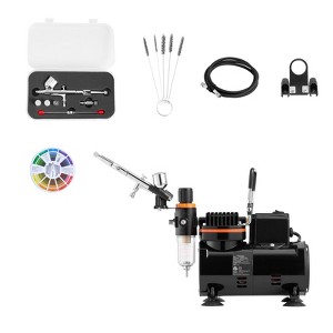 VEVOR Airbrush Kit, 1/6 HP, Air Brush Kit with Air Compressor, 1