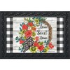 Briarwood Lane Doormat 30x18 Indoor Outdoor Geranium Wreath Summer For Summer Doormat - 2 of 4