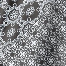 black white tile print