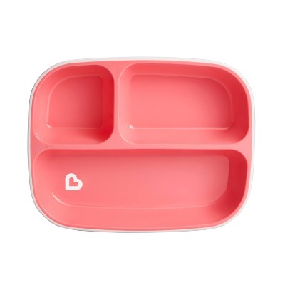 Munchkin Splash Divided Plate - Pink