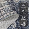 coucheta Vintage Floral Area Rugs for Living Room, Multi-size Washable Low Pile Non Slip Stain Resistant Non-Shedding Carpet, for Bedroom, Dining - 3 of 4
