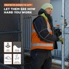 RefrigiWear High Visibility Orange Reflective Reversible Softshell Safety Vest - image 4 of 4