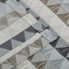 Geometric Room Darkening Semi-Sheer Jacquard Grommet Curtain Panel Set by Blue Nile Mills - 4 of 4