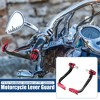 Unique Bargains Universal Brake Clutch Lever Handguards Protector 7/8" Red 1 Pair - 2 of 4